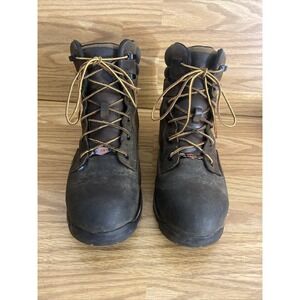 Brunt Kasparian Boots Men's 13 Brown Black Leather Work Shoes ASTM F2892-18